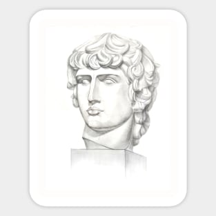 Antinous head Sticker